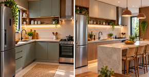 Como posicionar os móveis na cozinha para parecer que foi decorada por um design de interiores