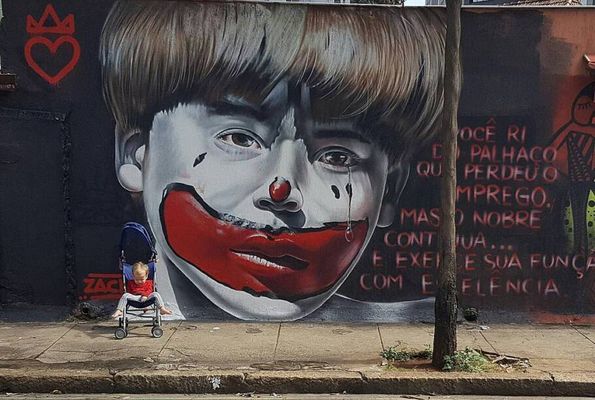 Graffiti sem local definido, clicado por @huppa13
