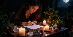 7 rituais lunares que ajudam a organizar o mês, acalmar a mente e alinhar sua energia