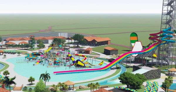 Ilustração mostra como será o Acqua Thermas Park, em Sorocaba (SP)