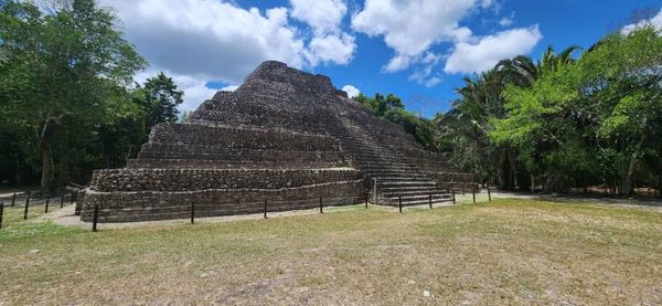 Sítio arqueológico maia de Chacchoben, na Costa Maya, no México