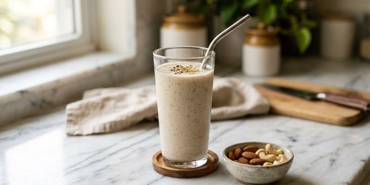 Featured main: Ragi, amêndoas e cardamomo: o smoothie indiano rico em ferro que transforma esse pequeno grão em uma bebida nutritiva para começar o dia