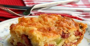 Torta de abobrinha com calabresa; veja como preparar