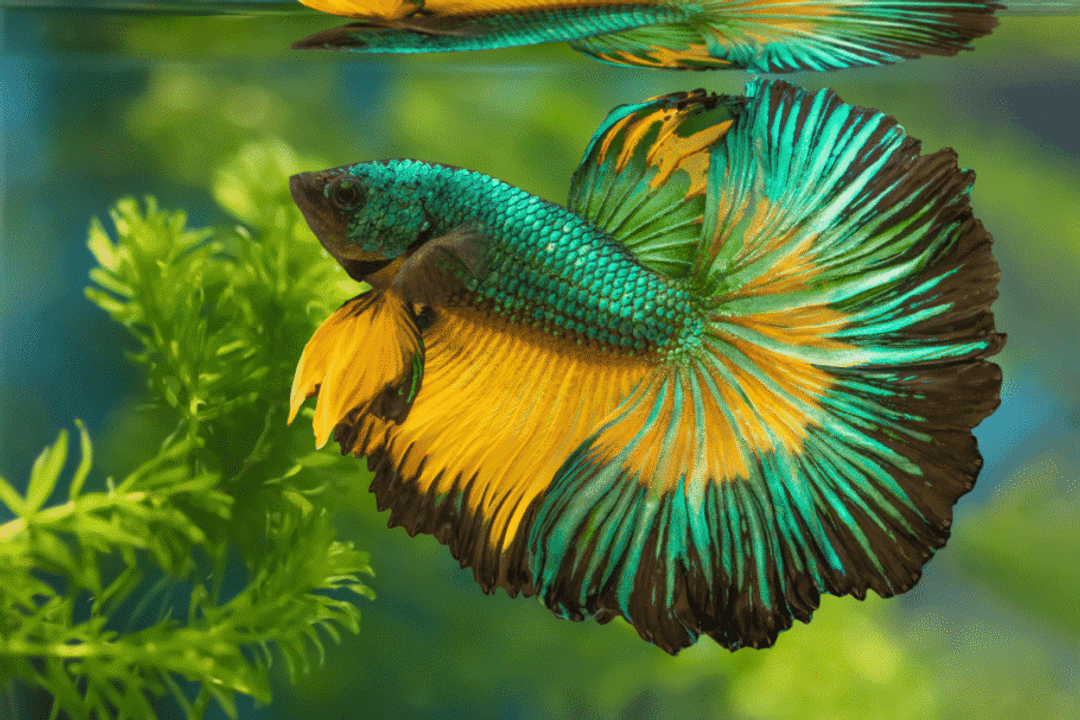 O peixe betta precisa de uma alimentação rica em proteínas e oferecida em pequenas porções para manter suas necessidades nutricionais (Imagem: panpilai paipa | Shutterstock)