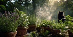 Óleos essenciais para afastar gatos do jardim naturalmente