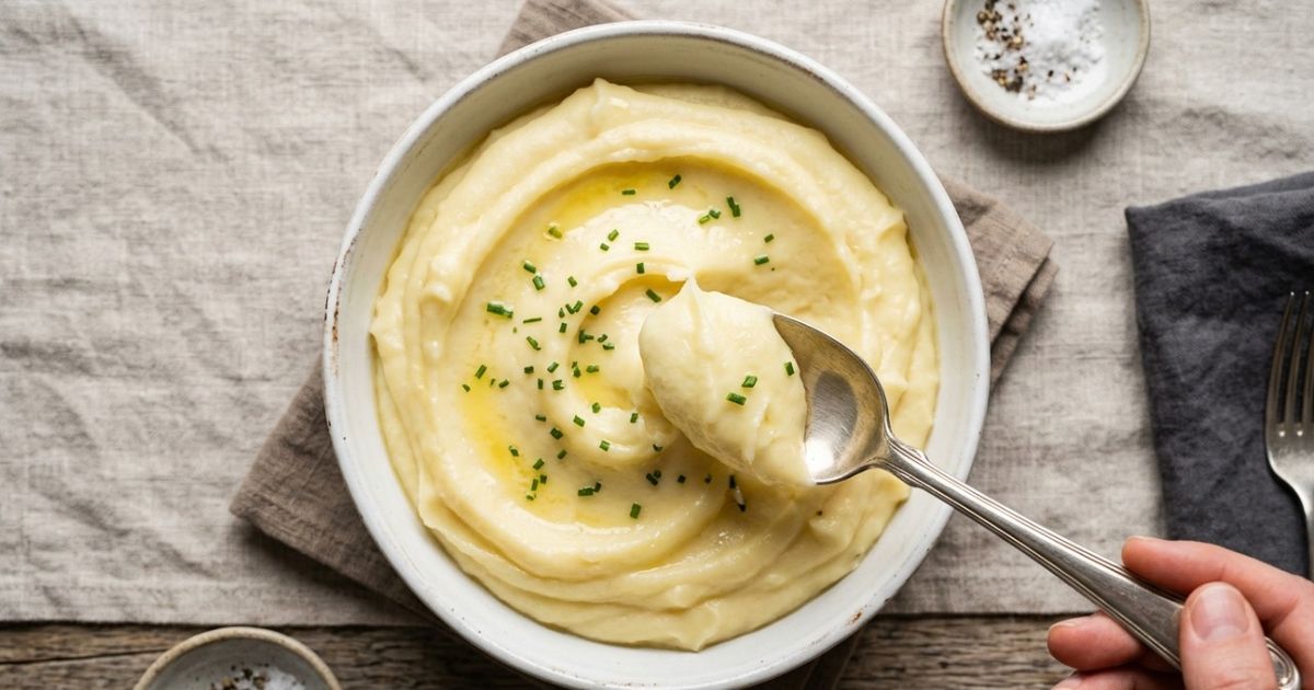 Os chefs franceses concordam: “O melhor purê de batatas não é feito com leite em excesso, mas com batatas secas e manteiga gelada incorporada aos poucos”
