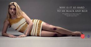 Campanha usa vestido polêmico para alertar sobre violência doméstica
