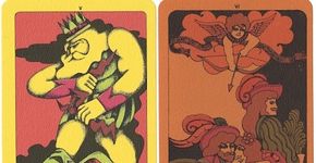Baralho de tarô ilustrado com a arte psicodélica dos anos 1970