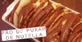 Receita de pão que já vem cortado e com Nutella passada