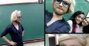 Professor se monta de drag queen para discutir gênero e sexualidade com alunos