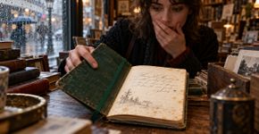 Mulher encontra o próprio sobrenome num caderno antigo comprado em sebo, leva o livro para casa e descobre que ele pertenceu a um parente que morreu antes de ela nascer