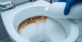 O truque infalível para remover manchas marrons do vaso sanitário