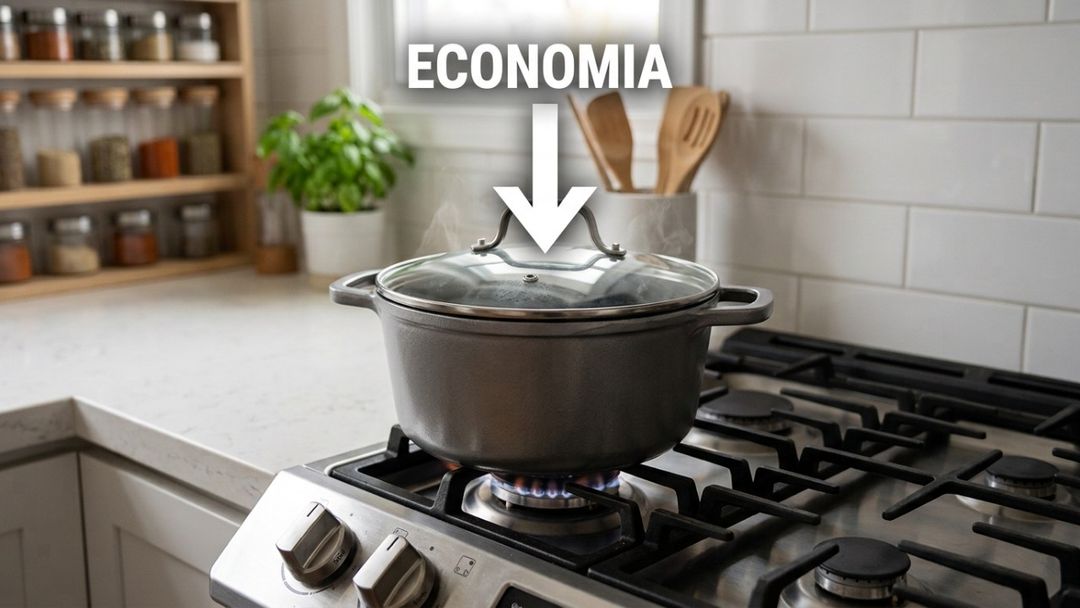 Cozinhar com recipientes fechados reduz a umidade e protege o ambiente doméstico.