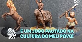 Focado na cultura indígena, artista cria miniaturas para jogo