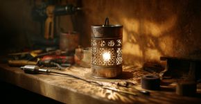 Latas que iriam para o lixo viram lindas peças de design
