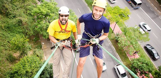 Rapel no Viaduto Sumaré