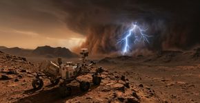 Relâmpagos foram detectados em Marte pela primeira vez, e o rover Perseverance capturou algo que parecia impossível