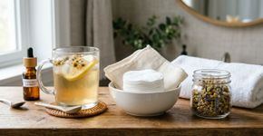Para que serve colocar chá de camomila gelado no rosto e como aplicar