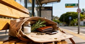 O amuleto de bolsa que me protege de toda negatividade