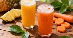 Quais são os benefícios do suco de abacaxi e cenoura?