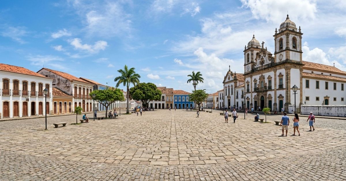 Uma praça brasileira desenhada com características de uma Plaza Mayor espanhola dentro de uma cidade de tradição portuguesa: o conjunto sergipano reconhecido pela Unesco pela rara mistura de dois modelos de urbanismo colonial