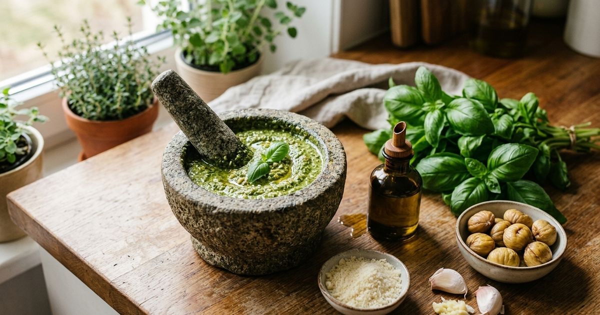 Como fazer molho pesto em passos simples: receita caseira com poucos ingredientes