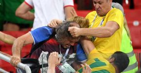 Brasileiros saem no tapa com sérvios após vitória da seleção