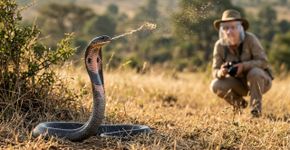 Algumas cobras não precisam morder para acertar você: elas lançam veneno justamente na direção dos olhos