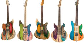 Designer cria guitarras com skates usados