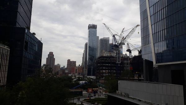 O complexo Hudson Yards ainda está em obras