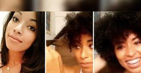 Jovem corta última mecha de cabelo com química e assume o crespo