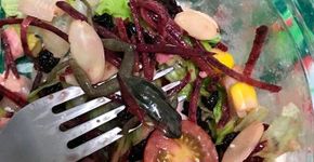 Professora encontra perereca em salada de pote