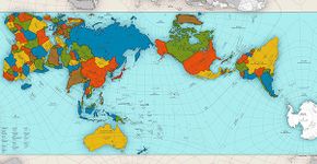 Mapa criado por arquiteto japonês retrata a Terra mais real