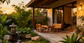 5 formas de decorar o seu pátio para ter estilo e boa sorte, segundo o Feng Shui