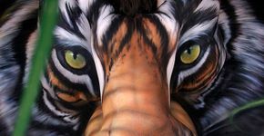 22 artistas pintam animais selvagens no corpo