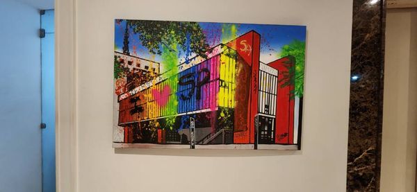 Quadros do artista Gil Motta em exposição  no INNSiDE São Paulo Iguatemi