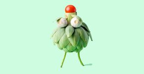 Animais feitos com vegetais