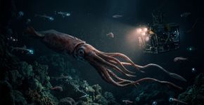 Lula gigante detectada em cânion submarino na costa da Austrália