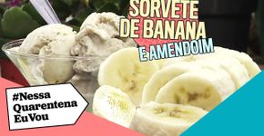 SORVETE DE BANANA COM AMENDOIM | Muito, muito, MUITO fácil!
