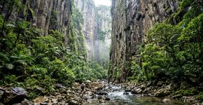 Uma caminhada de 14 quilômetros atravessa a Mata Atlântica e entra em um cânion com até 700 metros de profundidade: o parque do Sul do Brasil onde a Trilha do Rio do Boi revela o interior do Itaimbezinho.Cidades