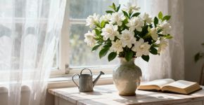 Tem cheiro de perfume luxuoso, mas cresce num vaso comum. Uma flor ótima para colocar perto da janela