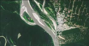NASA chama a atenção para a seca do Solimões e queimadas