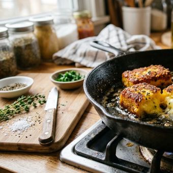 Featured mobile: Com 1 xícara de polenta e um pouco de queijo: a receita fácil para preparar um jantar crocante sem fazer massa