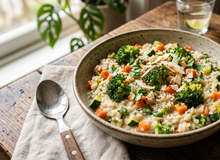 Featured side: Esse arroz cremoso de coco vai transformar seus legumes no prato mais saboroso da semana