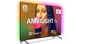 Smart Tv Philips 50” Ambilight revoluciona sua experiência e está com preço imbatível