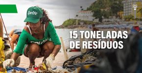 Sprite recolhe mais de 15 toneladas de lixo em praias, rios e manguezais do Brasil