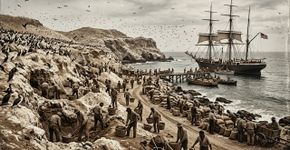 Em 1856, os Estados Unidos aprovaram uma lei permitindo que cidadãos reivindicassem ilhas desocupadas simplesmente porque estavam cobertas de cocô de ave