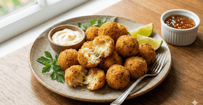 Bolinho de arroz na airfryer: receita crocante, leve e pronta em poucos minutos