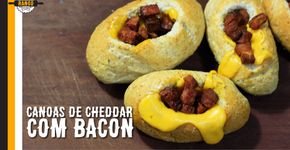 Rapidinha e deliciosa: canoas de cheddar com bacon