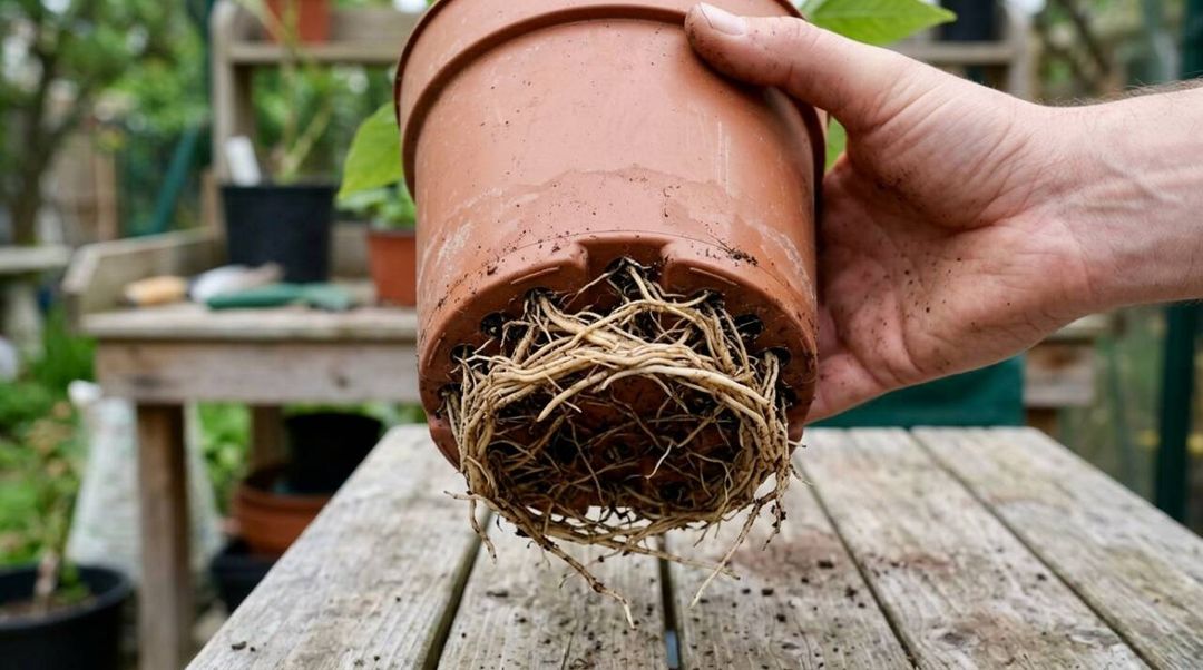Quando trocar o vaso da planta? Saiba como identificar raízes apertadas e por que a água escorrer rápido pelos furos não basta para decidir o replantio.